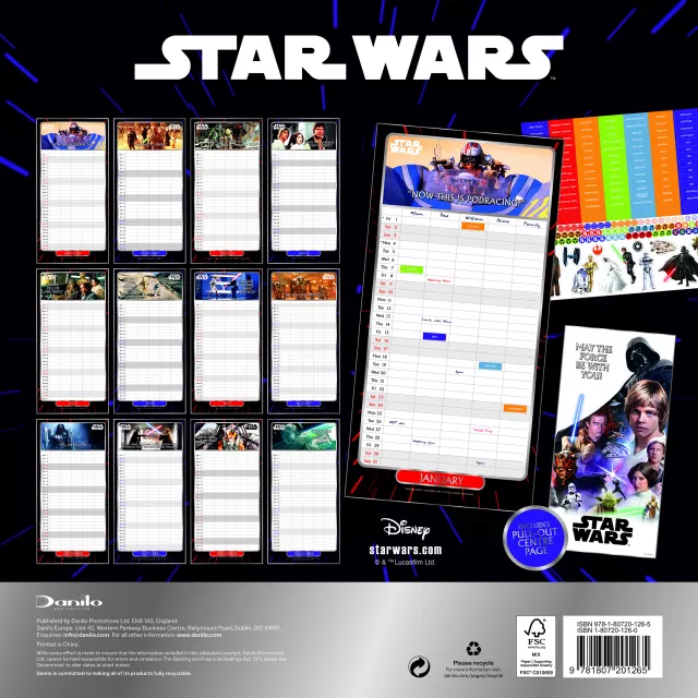 Kalendarz Star Wars Classic - Family Organiser 2027 (+ naklejki)