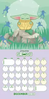 Kalendarz Star Wars: Grogu 2027 - The Mandalorian