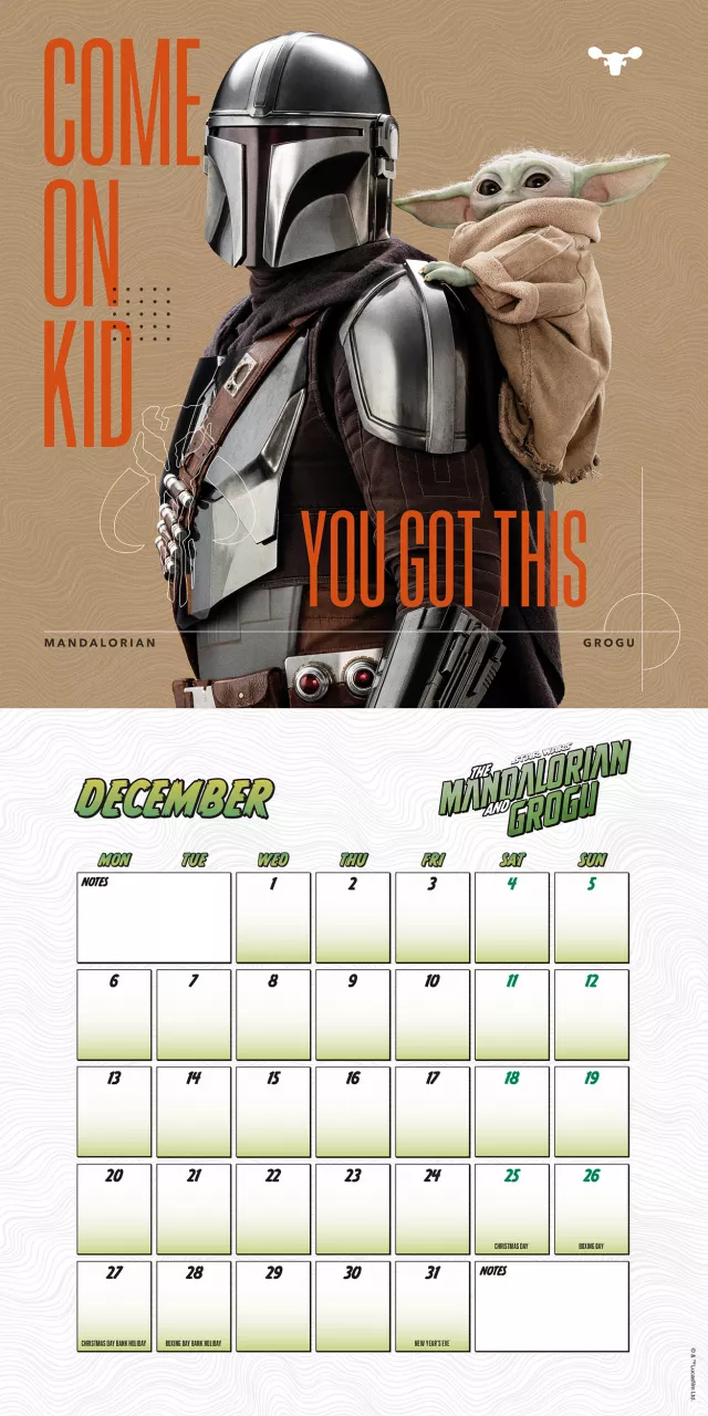 Kalendarz Star Wars: The Mandalorian and Grogu 2027