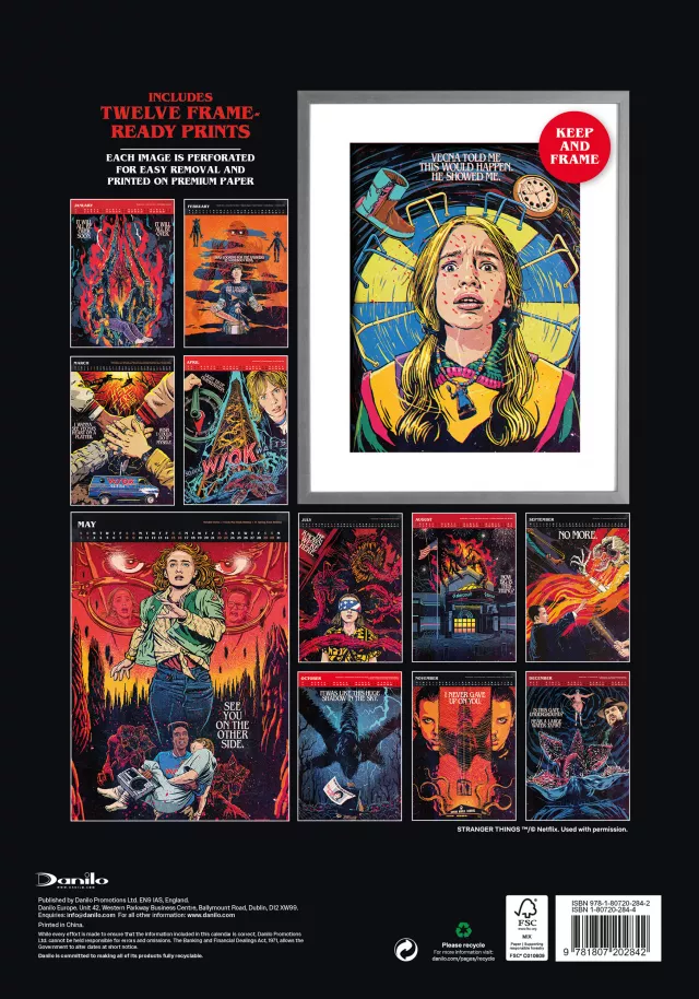 Kalendarz Stranger Things Deluxe 2027 (A3)