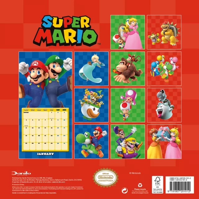 Kalendarz Super Mario 2027