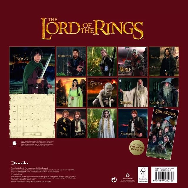 Kalendarz The Lord of the Rings 2027