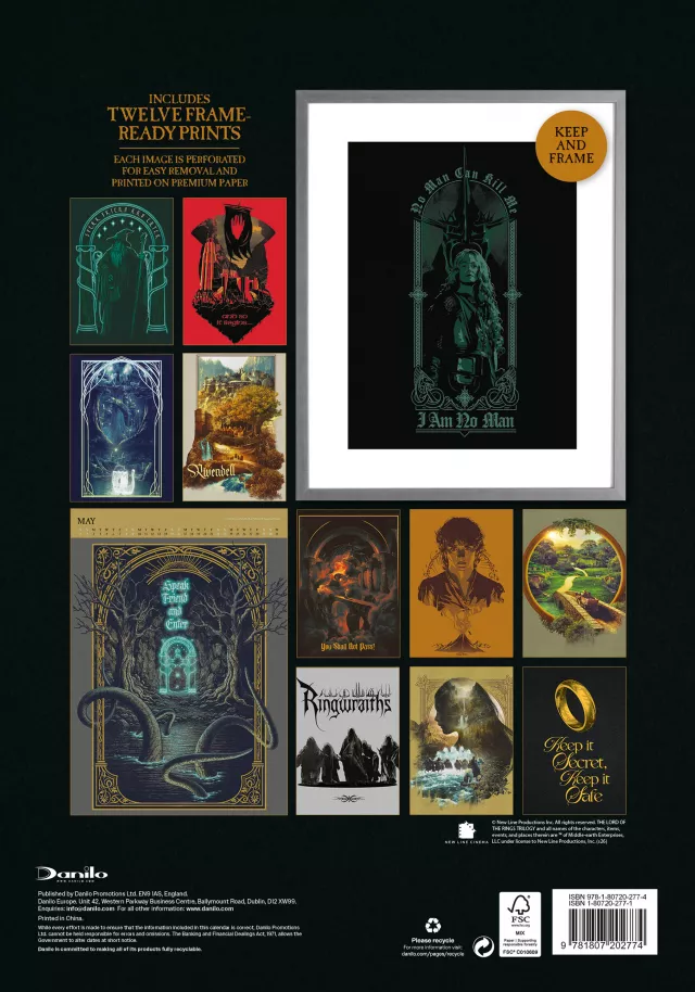 Kalendarz The Lord of the Rings Deluxe 2027 (A3)