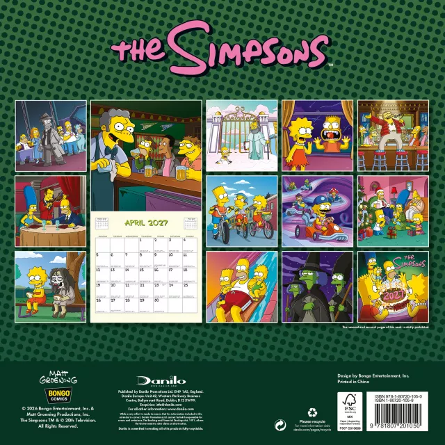 Kalendarz The Simpsons 2027