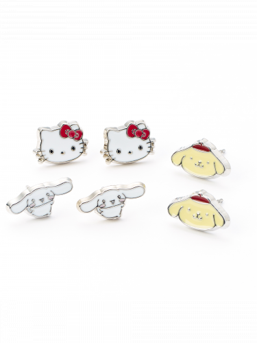 Kolczyki Sanrio - Cinnamoroll, Pompompurin, Hello Kitty