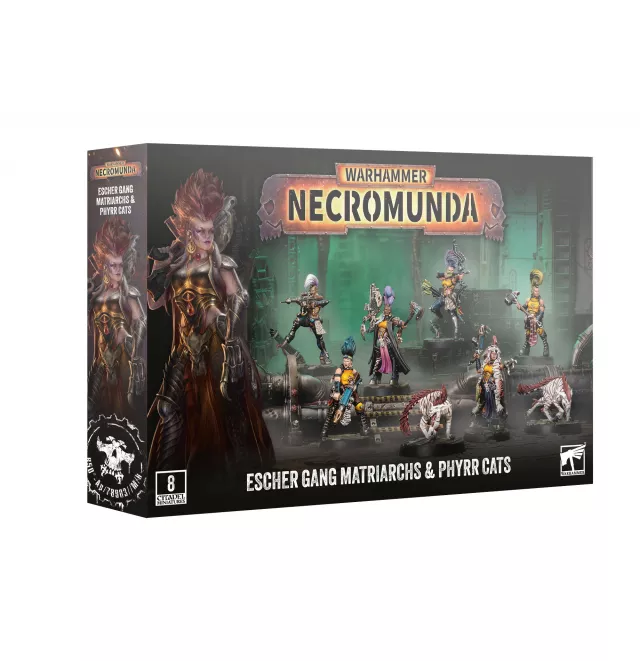 Warhammer: Necromunda - Escher Gang Matriarchs & Phyrr Cats (8 figurek) - Gra planszowa