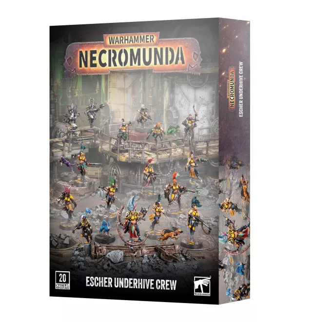 Warhammer Necromunda - Escher Underhive Crew (20 figurek) - Gra planszowa