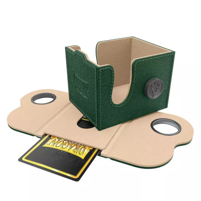 Pudełko na karty Dragon Shield - Lock System Dragon Box 100+ - Green & Sand - Pudełko na karty