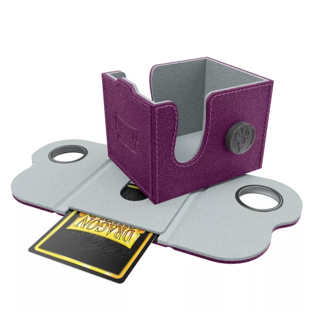 Pudełko na karty Dragon Shield - Lock System Dragon Box 100+ - Purple & Frost - Pudełko na karty