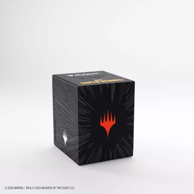 Pudełko na karty Gamegenic - Marvel Super Heroes - Bastion 100+ XL Comic Burst Black - MTG: Marvel Super Heroes