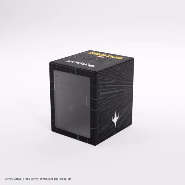 Pudełko na karty Gamegenic - Marvel Super Heroes - Bastion 100+ XL Comic Burst Black - Pudełko na karty