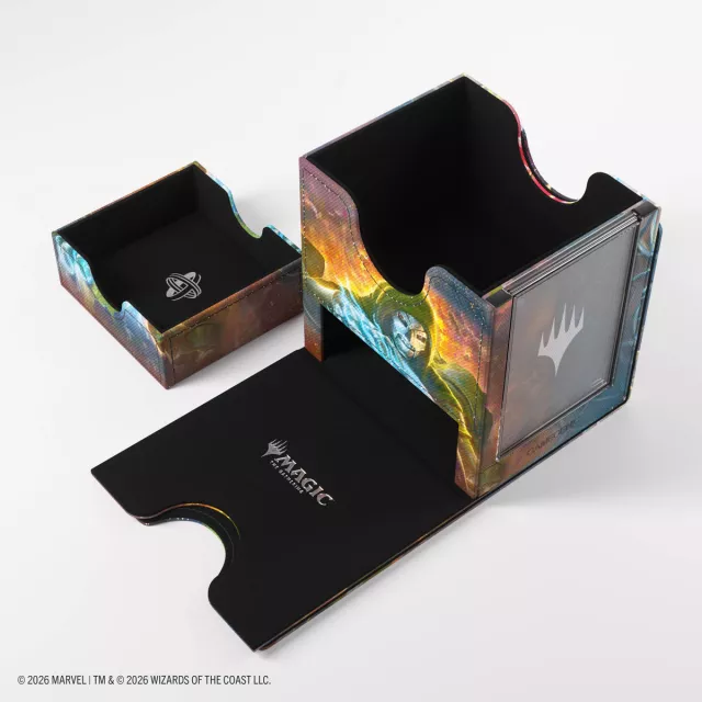 Pudełko na karty Gamegenic - Marvel Super Heroes - Sidekick PRO 100+ XL Convertible Doom Reigns Supreme/Loki Laufeyson - MTG: Marvel Super Heroes