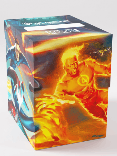 Pudełko na karty Gamegenic - Marvel Super Heroes - Soft Dynacrate 100+ XL Sideloading The Fantastic Four Unleashed