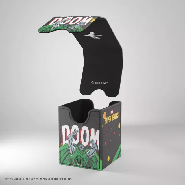 Pudełko na karty Gamegenic - Marvel Super Heroes - Squire 100+ XL Convertible Doctor Doom - Magic The Gathering