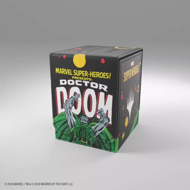 Pudełko na karty Gamegenic - Marvel Super Heroes - Squire 100+ XL Convertible Doctor Doom - MTG: Marvel Super Heroes