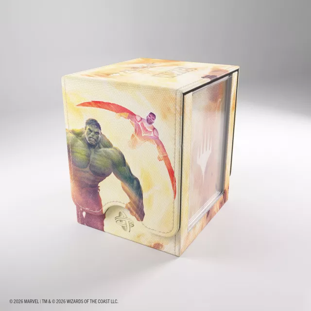 Pudełko na karty Gamegenic - Marvel Super Heroes - Squire Plus 100+ XL Convertible Door of Destinies - MTG: Marvel Super Heroes