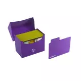 Pudełko na karty Gamegenic - Side Holder 80+ Purple - Pudełko na karty