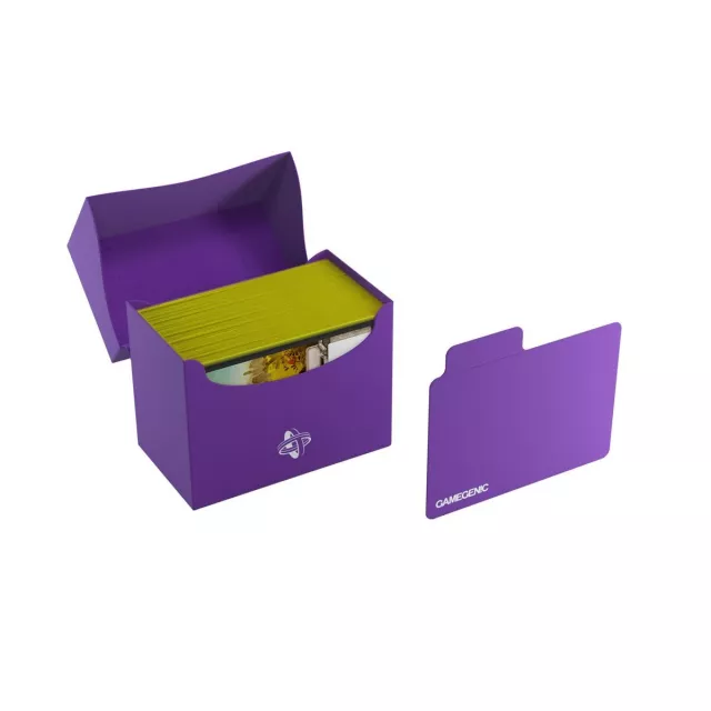 Pudełko na karty Gamegenic - Side Holder 80+ Purple - Pudełko na karty