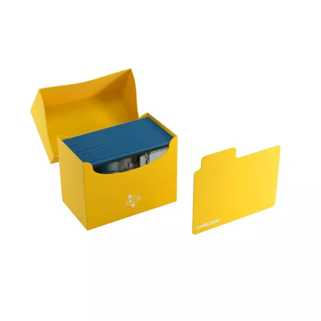 Pudełko na karty Gamegenic - Side Holder 80+ Yellow - Pudełko na karty