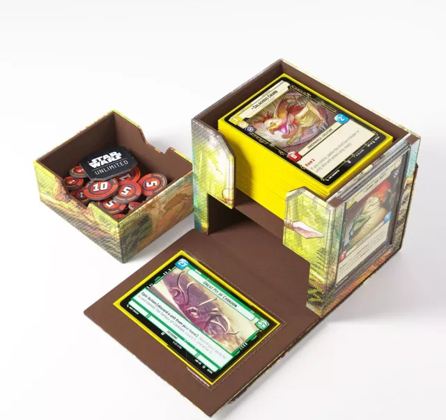 Pudełko na karty Gamegenic - Star Wars: Unlimited - Deck Pod - Ewoks - Pudełko na karty