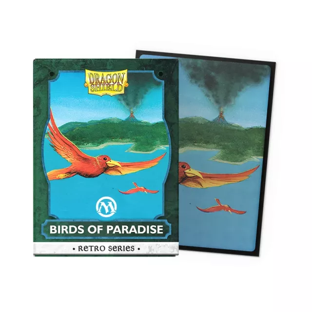 Koszulki ochronne na karty Dragon Shield - Brushed Art Retro Series Birds of Paradise (100 szt.) - Magic The Gathering