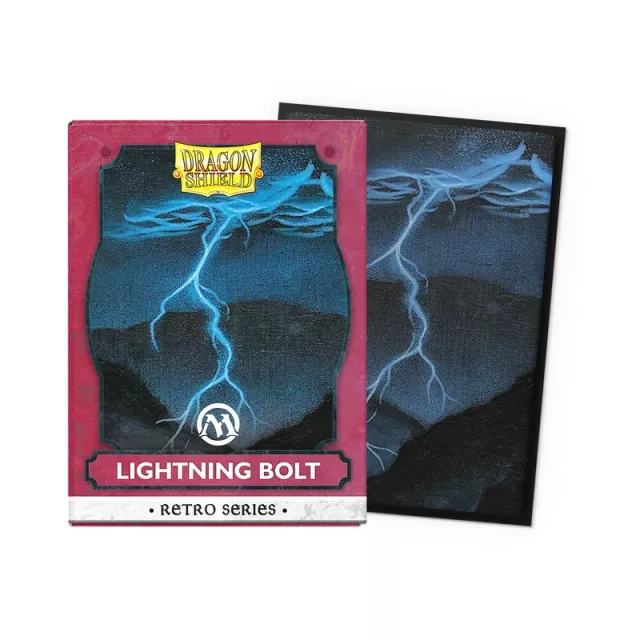 Koszulki ochronne na karty Dragon Shield - Brushed Art Retro Series Lightning Bolt (100 szt.) - Magic The Gathering