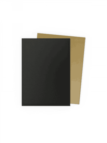 Koszulki ochronne na karty Dragon Shield - Matte Dual Sleeves Black & Gold (100 szt.)