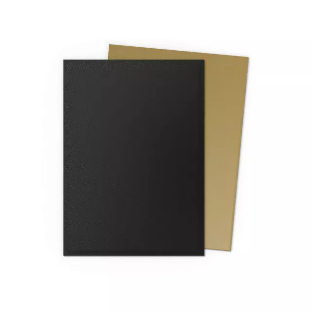 Koszulki ochronne na karty Dragon Shield - Matte Dual Sleeves Black & Gold (100 szt.)