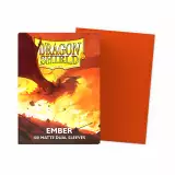 Koszulki ochronne na karty Dragon Shield - Matte Dual Sleeves Ember (100 szt.)