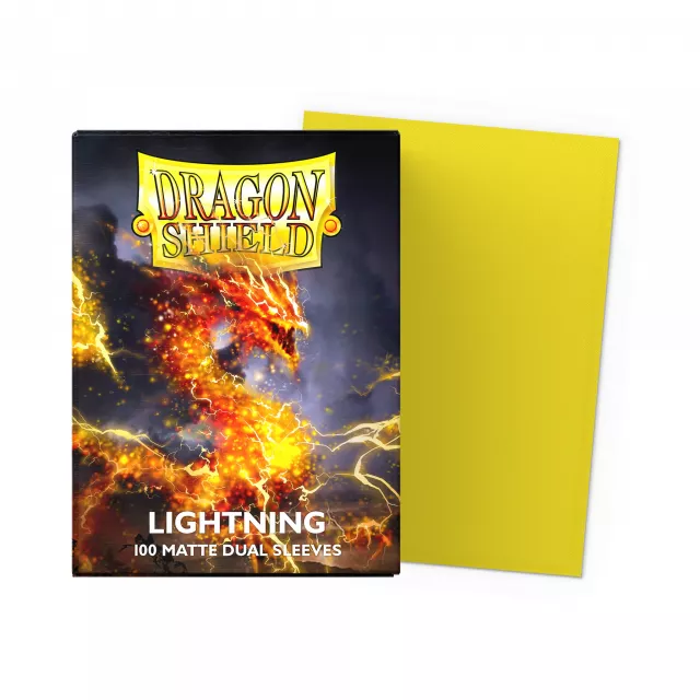 Koszulki ochronne na karty Dragon Shield - Matte Dual Sleeves Lightning (100 szt.)