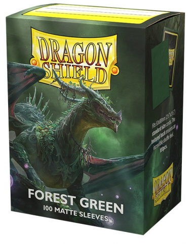 Koszulki ochronne na karty Dragon Shield - Standard Sleeves Matte Forest Green (100 szt.)