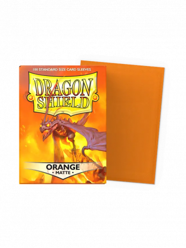 Koszulki ochronne na karty Dragon Shield - Standard Sleeves Matte Orange (100 szt.)