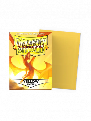 Koszulki ochronne na karty Dragon Shield - Standard Sleeves Matte Yellow (100 szt.)