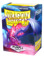 Koszulki ochronne na karty Dragon Shield - Standard Sleeves Matte Purple (100 szt.)