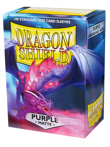 Koszulki ochronne na karty Dragon Shield - Standard Sleeves Matte Purple (100 szt.)