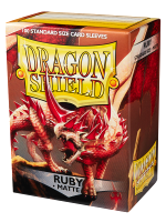 Koszulki ochronne na karty Dragon Shield - Standard Sleeves Matte Ruby (100 szt.)