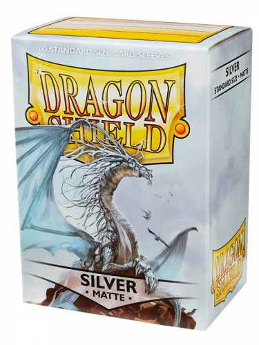 Koszulki ochronne na karty Dragon Shield - Standard Sleeves Matte Silver (100 szt.)