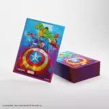 Koszulki ochronne na karty Gamegenic - Marvel Super Heroes - Premium Double Sleeving Captian America, Team Leader (105 szt.) - Magic The Gathering