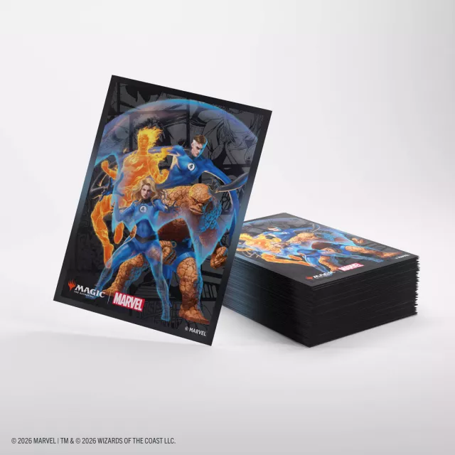 Koszulki ochronne na karty Gamegenic - Marvel Super Heroes - Premium Double Sleeving The Fantastic Four (105 szt.) - Magic The Gathering