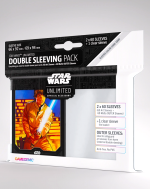 Koszulki ochronne na karty Gamegenic - Star Wars: Unlimited Art Double Sleeving Pack Luke Skywalker (2x 60 szt.)