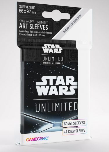 Koszulki ochronne na karty Gamegenic - Star Wars: Unlimited Art Sleeves Logo Black (61 szt.)