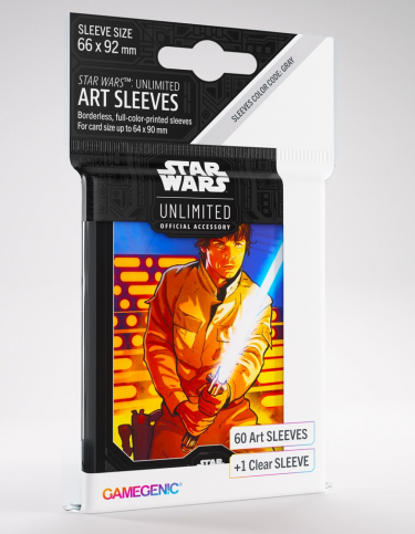 Koszulki ochronne na karty Gamegenic - Star Wars: Unlimited Art Sleeves Luke Skywalker (61 szt.)