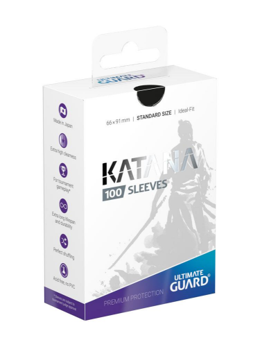 Koszulki ochronne na karty Ultimate Guard - Katana Sleeves Standard Size Black (100 szt.)