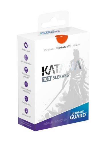 Koszulki ochronne na karty Ultimate Guard - Katana Sleeves Standard Size Orange (100 szt.)