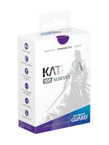 Koszulki ochronne na karty Ultimate Guard - Katana Sleeves Standard Size Purple (100 szt.)