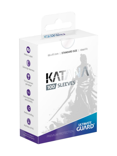 Koszulki ochronne na karty Ultimate Guard - Katana Sleeves Standard Size Transparent (100 szt.)