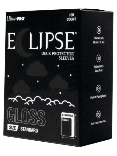 Koszulki ochronne na karty Ultra Pro - Eclipse Deck Protector - Jet Black (105 szt.)