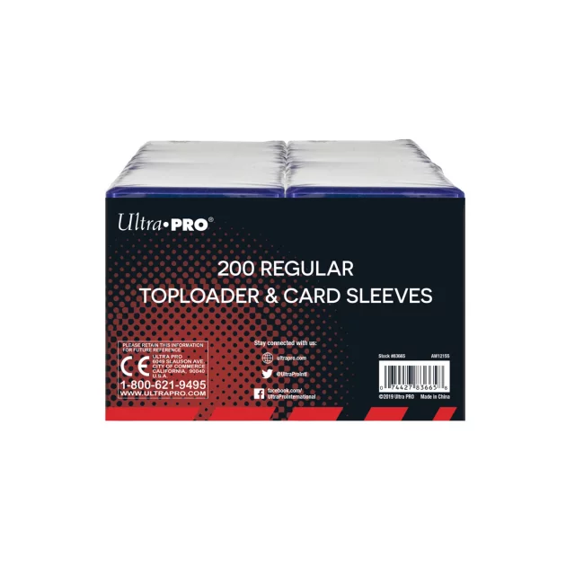 Koszulki ochronne na karty Ultra Pro - Regular Toploaders & Card Sleeves (200 + 200 szt.)