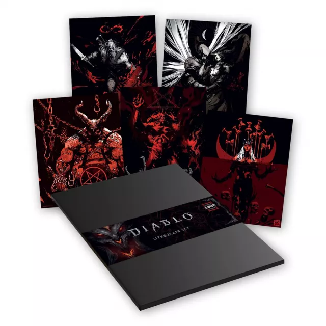Litografia Diablo - Premium Art Set (5 szt.) - Plakat