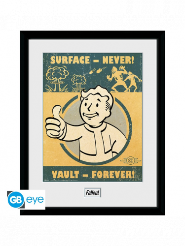 Plakat w ramce Fallout - Vault Forever